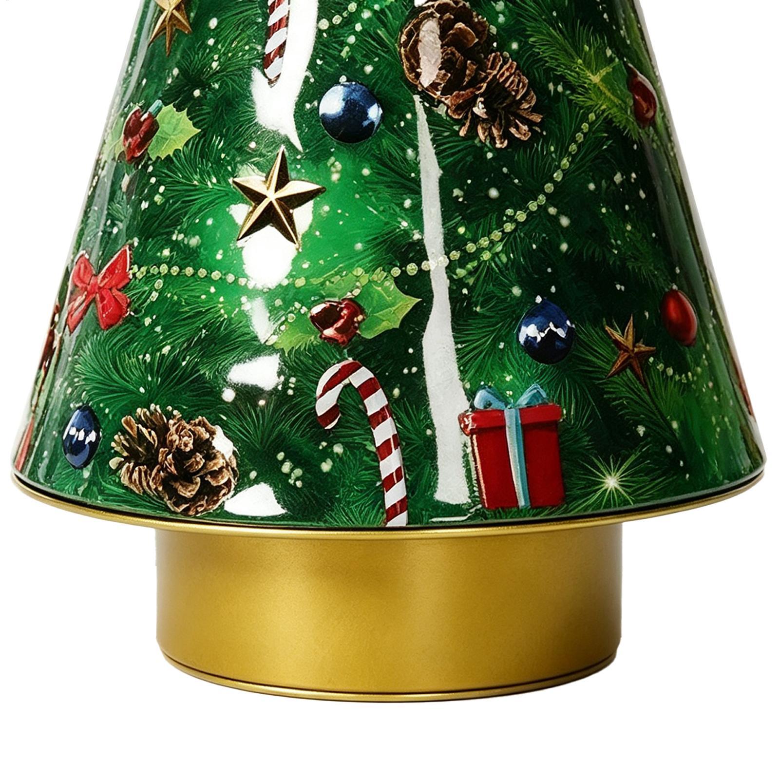 Chocolate Snack - Christmas Candy Tin Christmas Tree Snack