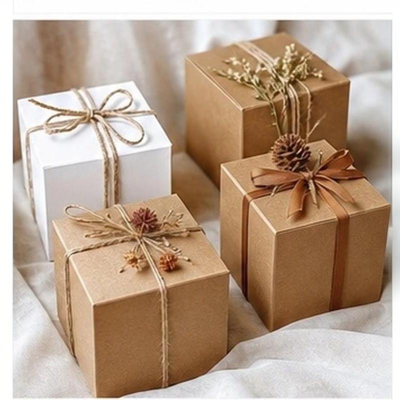 Cookies Pack - 10Pcs Packaging Box Kraft Packing Box