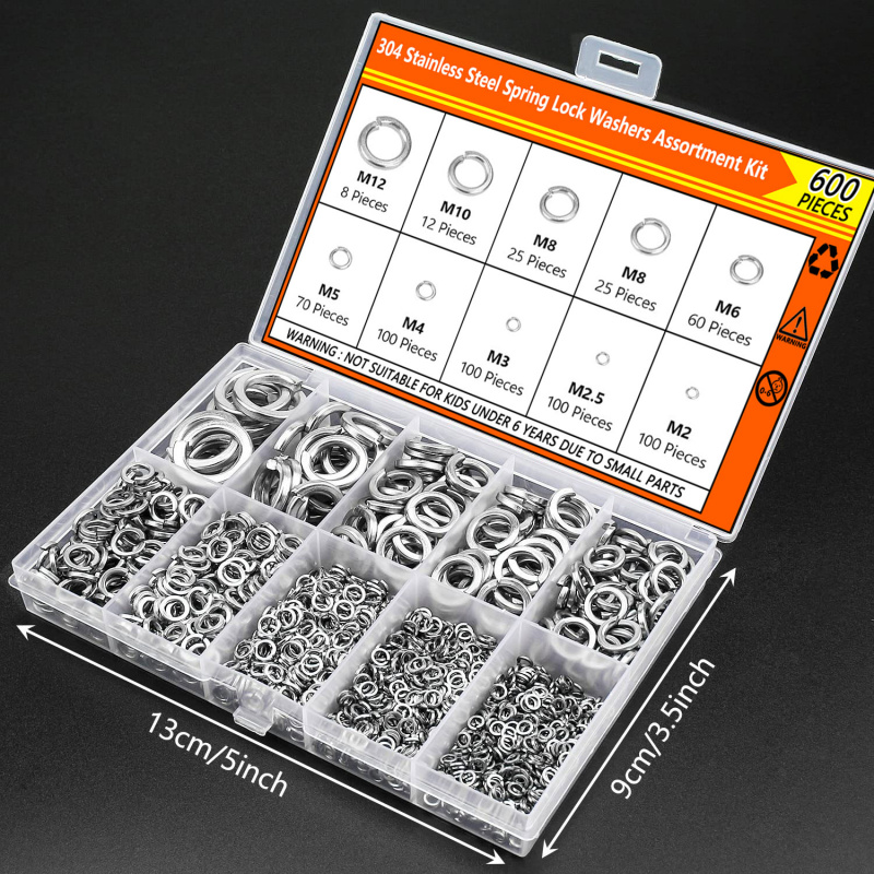 1000Pcs M2 M2.5 M3 M4 M5 M6 M8 - Nuts Mix recension och pris