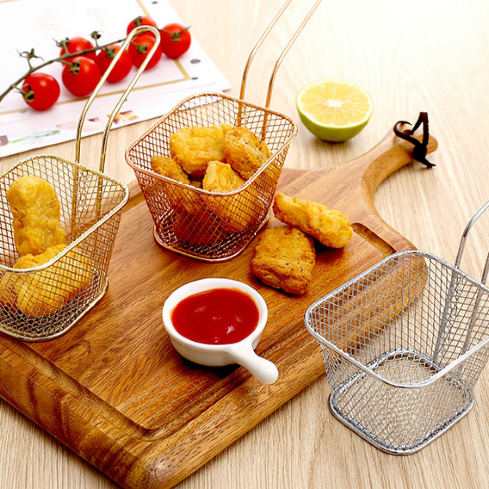 Decorative Mini Square Fry Bas - Food Snacks Catering recension och pris